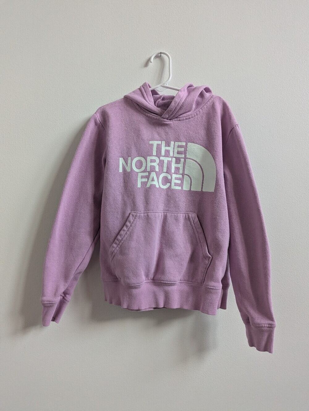 The North Face Hoodie 7/8 Girls Lavender Logo